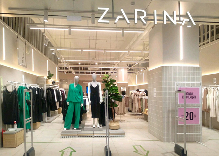 ZARINA, сеть магазинов одежды - освещение рис.1